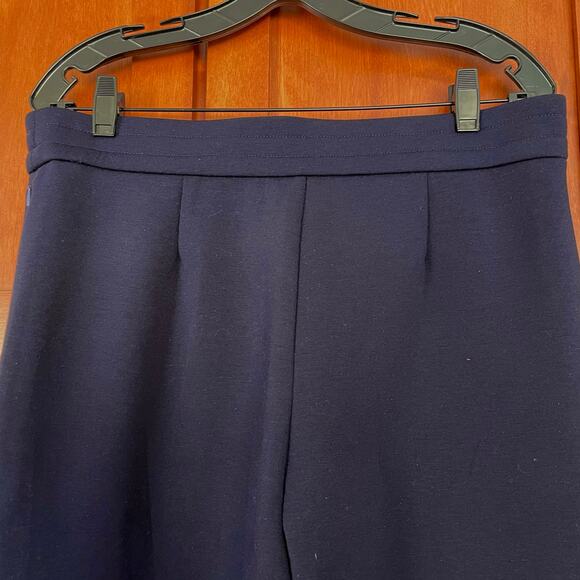 OGL Pants High Rise Straight Leg Elastic Waist Warm Navy Blue Size Large NEW - Picture 3 of 7